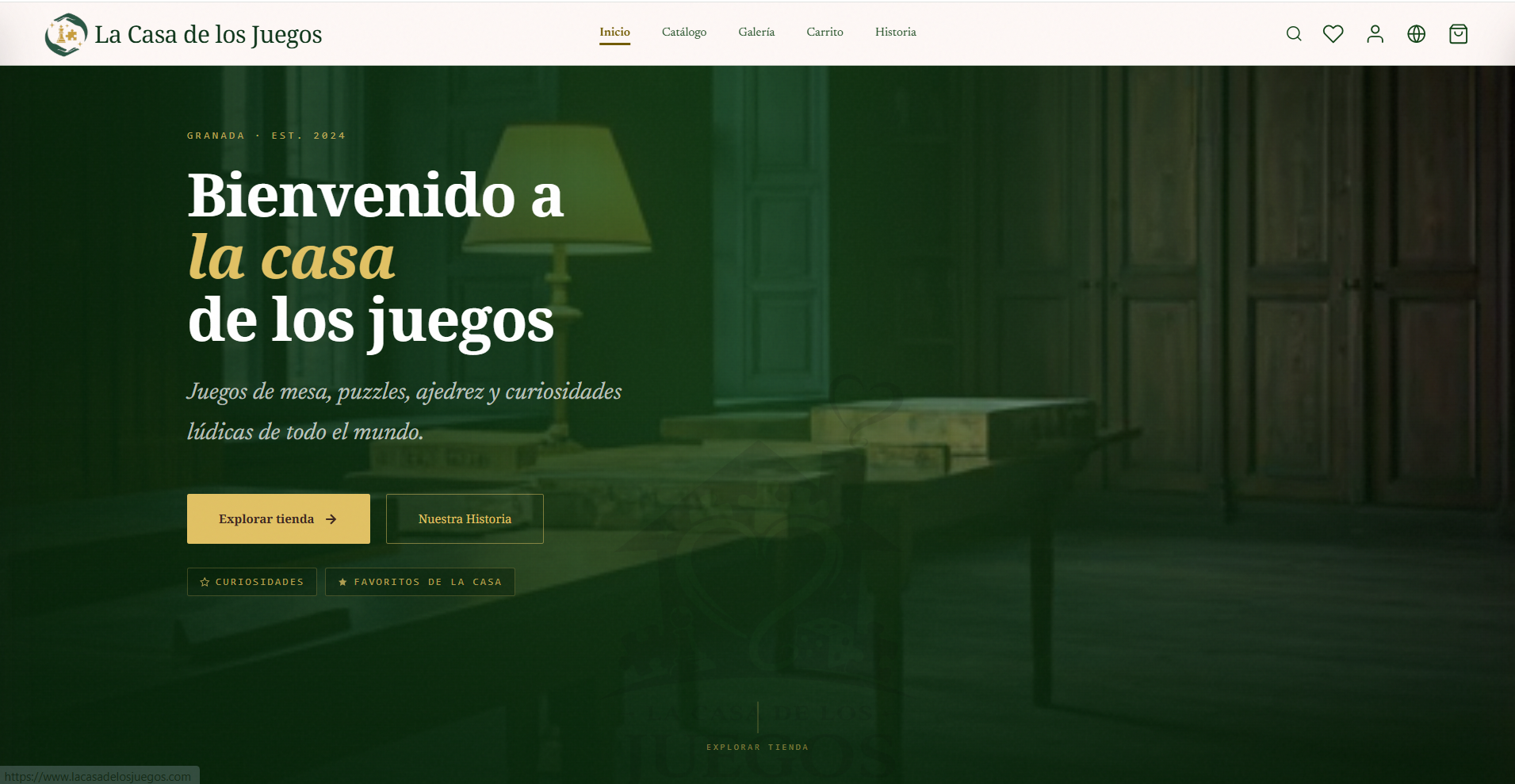 Captura real de La Casa de los Juegos